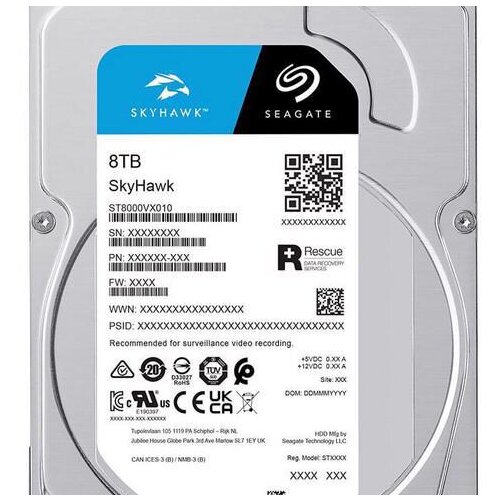 Seagate HDD SkyHawk Surveillance 3.5'' 8TB SATA 6Gb/s rpm 5400 Cene