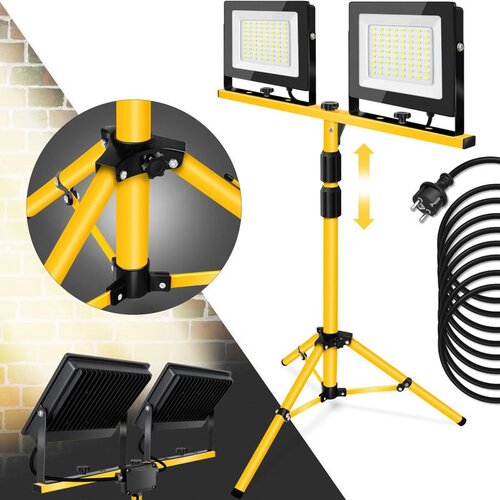 Toolight Halogeni LED građevinski reflektor na stalku RSL006-2x100N Cene