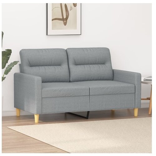 vidaXL Dvosed svetlo siv 120 cm blago Cene