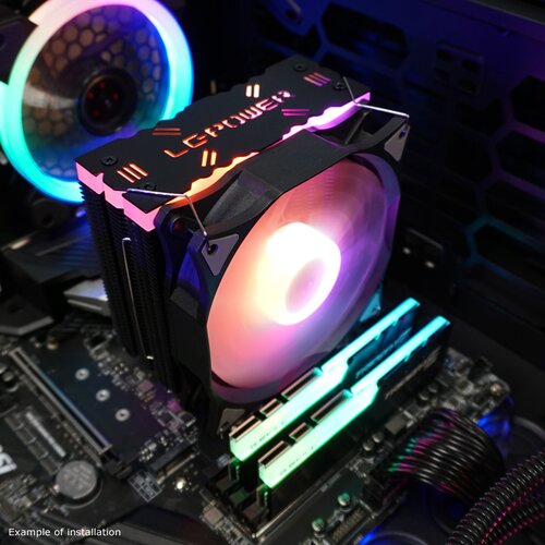 CPU Cooler LC-CC-120-ARGB-PROIntel LGA 775/115x/1366/2011/2011-3/2066;AMD AM2+/AM3/AM3+/AM4 Slike