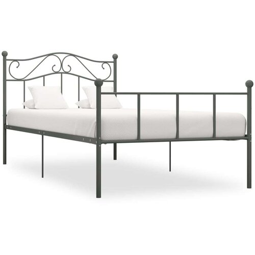  Posteljni okvir siv kovinski 90x200 cm, (20643085) Slike