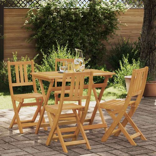  Zunanje bistro stolice z blazino 4 pcs Naravna 40 x 42 x 85 cm, (5000273000) Cene