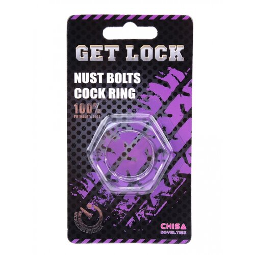 Nust Bolts Cock Ring-Clear CN100394080 Slike