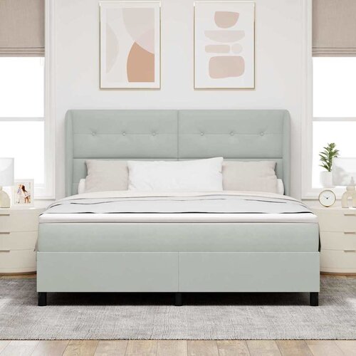  s opruga kutije Svijetlo siva 200 x 180 cm Bar&amp;scaron;un Slike