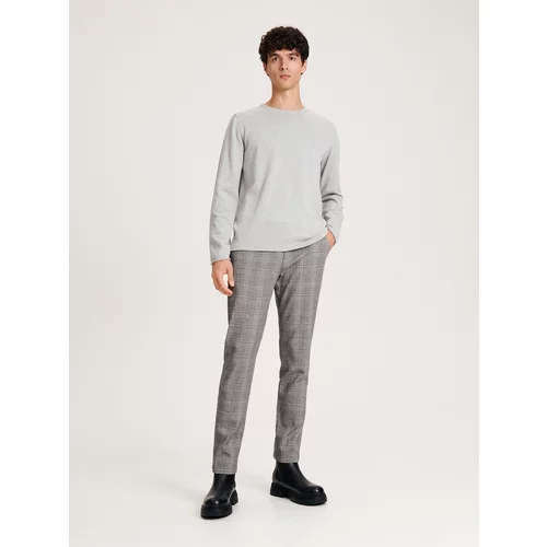 Reserved - Chino slim hlače - light grey