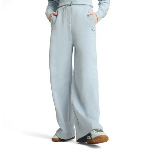 Puma Ženski donji deo trenerke Premium Relaxed Pants, Svetloplavi Slike