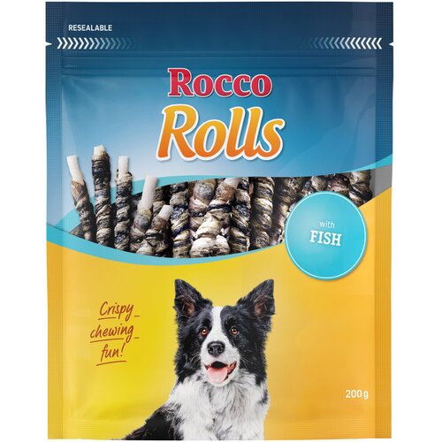Rocco Rolls štapići za žvakanje s pilećim filetom - s ribom 200 g Cijene