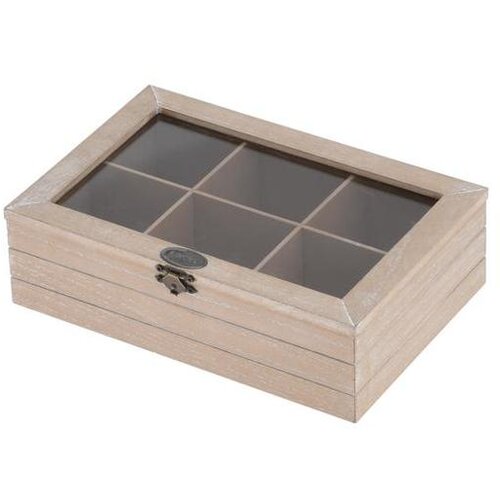 KUTIJA ZA ČAJ 24*16CM DRVO Cijene