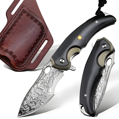 IZMAEL Dama&scaron;čanski lovski zložljivi nož HARAHU IT-29031 - Temno rjava Cene