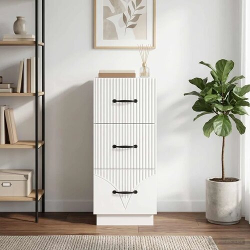  Ormar s ladicama Bijela 33 x 34 5 x 87 cm Konstruirano drvo - Bijela Slike