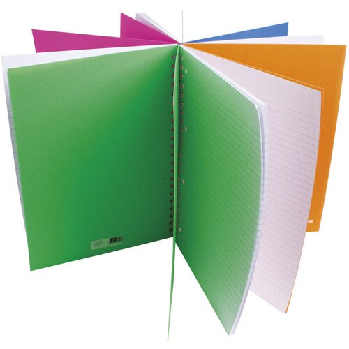 Blok kolegij A4 crte 100L perforacija+4rupe Neon Connect sortirano Slike