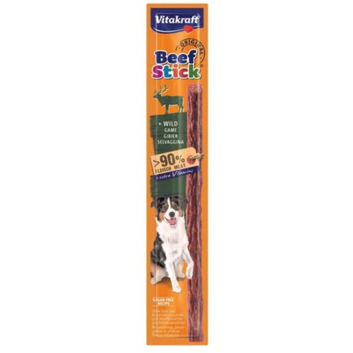 Vitakraft pribolj&scaron;ek za pse Beef Stick divjačina 12 g Cene