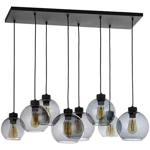  Luster na sajli CUBUS 8xE27/60W/230V crna Cene