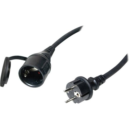 Logilink LPS102 tok podalj&amp;scaron;ek črna 5.00 m H07RN-F 3G 1\,5 mm&amp;sup2; primeren za uporabo na prostem, (20434147) Slike