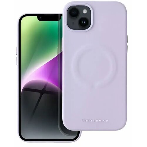 Roar kožna Mag Case maska kompatibilna s MagSafeom - za iPhone 14 Plus ljubičasta Cene