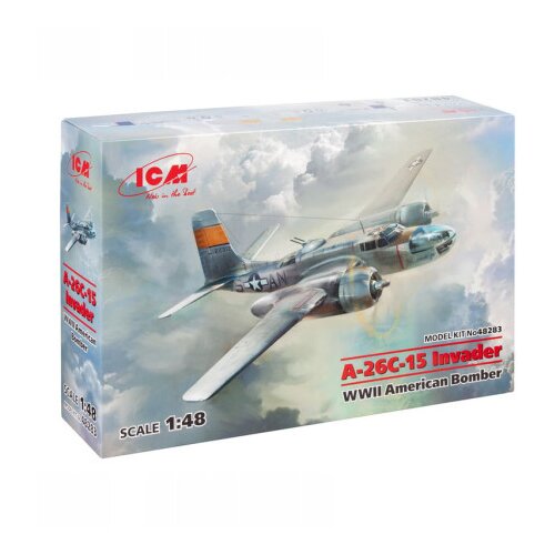 ICM model kit aircraft - A-26?-15 invader wwii american bomber 1:48 ( 060941 ) Cene