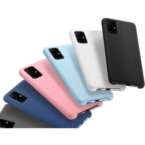  Silikonski ovitek Mehek prožen gumijast etui za Samsung Galaxy A12 / Galaxy M12 temno moder Slike
