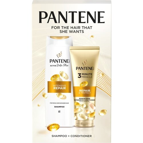 Pantene Intensive Repair Hair Set darilni set za po&amp;scaron;kodovane lase Slike