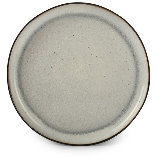 Salt&Pepper Črn/bež krožnik iz kamenine &oslash; 27 cm Lunar &ndash; Cene