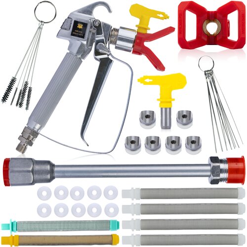 Rosfix SET BRIZGALNA PIŠTOLA 517 Z GLAVO, LANCA 30 CM, FILTRI, USMERNIKI | 248 BAR, 1/4", 7/8", 60/100/30 MESH, (5000010070) Cene