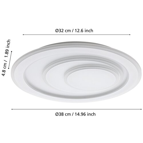 Eglo 32052 - led plafonsko svetlo palagiano LED/14,7W/230V prečnik 38 cm Slike