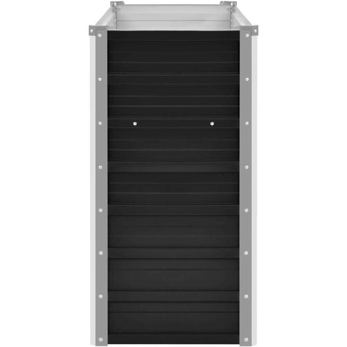 VidaXL Povi&amp;scaron;ena vrtna gredica antracit 100x40x77 cm pocinčani čelik Slike