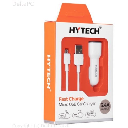 Hytech HY-X42 Brzi autopunjac sa micro USB kabelom 3.4A Bijeli Cijene