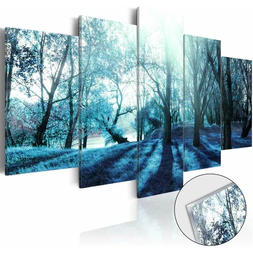  Slika na akrilnom staklu - Blue Glade [Glass] 200x100