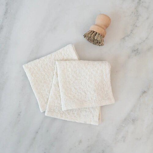 Linen Tales Lanene kuhinjske krpe v kompletu 2 ks 26x26 cm Undyed &amp;ndash; Slike