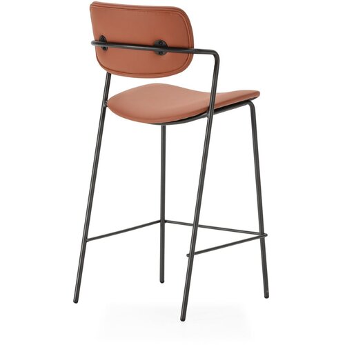 Marckeric Opečnato oranžni barski stoli v kompletu 2 ks (vi&amp;scaron;ina sedeža 68 cm) Maika &amp;ndash; Slike