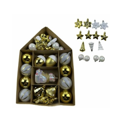  Novogodisnji ukras kugla zlatna 30pcs jc23sp-456 ( 42/71610 ) Cene