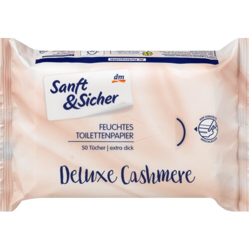 Sanft&Sicher vlažni toalet papir deluxe - kašmir 50 kom Slike