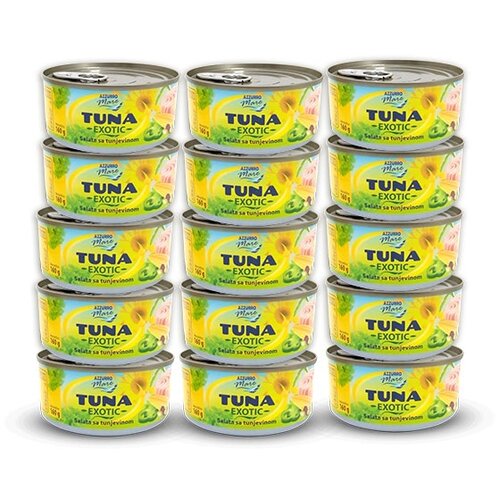 AZZURO MARE Tuna salata Exotic, 160 g, 48 komada Slike