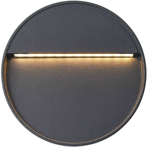 VidaXL Zunanje LED stenske svetilke 2 kosa 3 W črne okrogle Slike