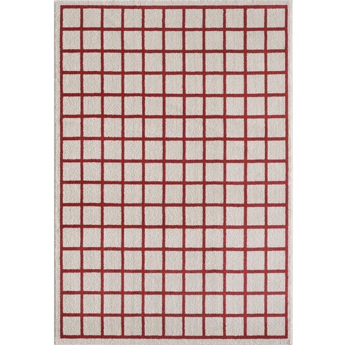 ESTE Rdeča/bež preproga 120x170 cm Picnic &ndash; Cene