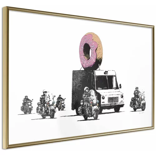  Poster - Banksy: Donuts (Strawberry) 60x40