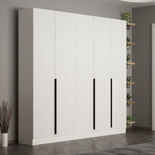 Woody Fashion Ormar Noah-8256, 225x210x35 cm, Bijeli Cene