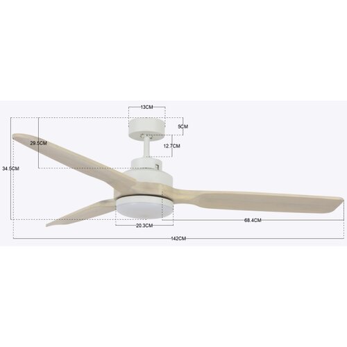  Lucci air 213055 - LED plafonski ventilator SHOALHAVEN GX53/17W/230V, paulovnija, sa daljinskim upravljačem Slike