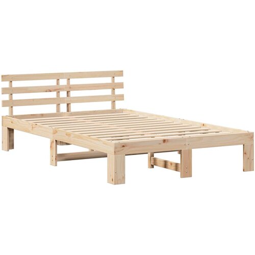 vidaXL konstrukcija postelje rjava 120 x 200 cm trden borov les, (5000022939) Cene