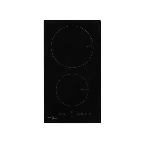 IsEasy T2V-01M &amp;ndash; Ugradbena staklokeramička ploča za kuhanje s 2 zone, 3000 W, upravljanje na dodir, 30 cm, crna Slike