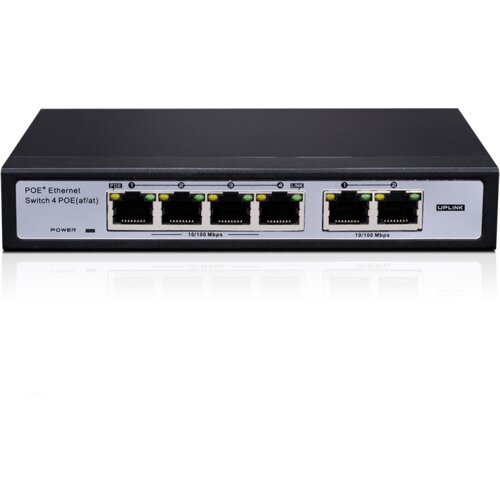 PROVISION-ISR POES-0460C+2I 4-kanalni 10/100Mbps 60w poe switch+ uplink 2-port Cene