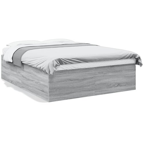 vidaXL Okvir kreveta boja hrasta 160 x 200 cm od konstruiranog drva Cijene