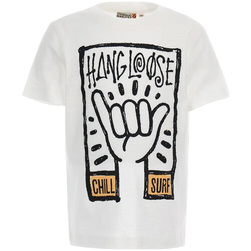 Original Marines majica KR DEP2154B F bela 152 Cene