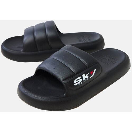 Gemre Black men's rubber flip-flops Torwald Cene