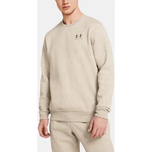 Under Armour Sweatshirt UA Essential Fleece Crew-BRN - Men