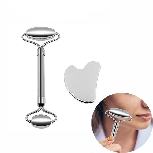 INF Gua Sha Set Facial Beauty Tools Face Roller Skin Massager, (21538467) Slike