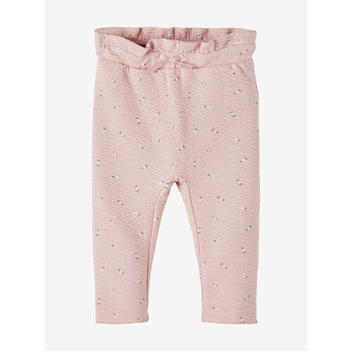 Name it Light pink kids patterned trousers Babina - Girls Slike