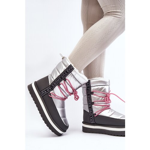 Boto Women's Snow Boots with Silver Laces Lilara Cijene