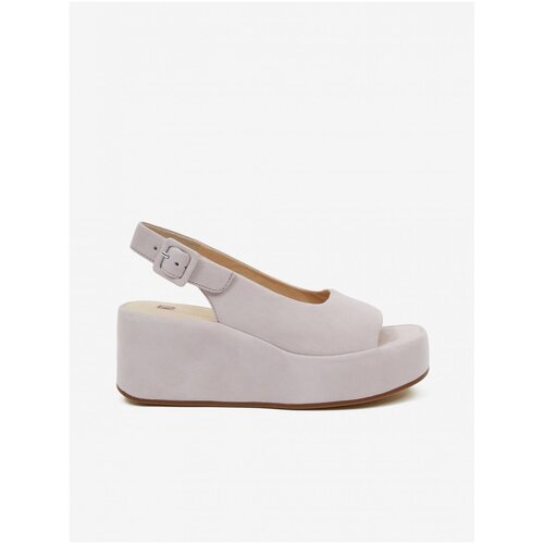 H&amp;ouml;gl light purple women&amp;#039;s leather sandals on the platform loulou - ladies Slike