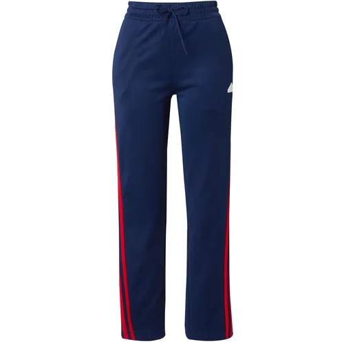 ADIDAS SPORTSWEAR Športne hlače 'ICONIC 3S' modra / rdeča / bela